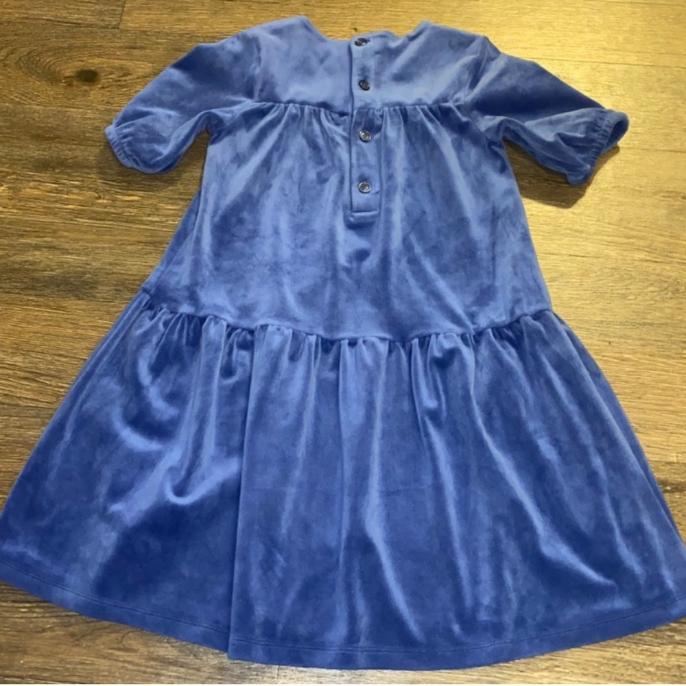 Hanna Andersson size 8 Royal Blue Velvet dress excellent condition - Picture 6 of 6